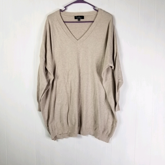 Lulus sweater oversized oatmeal color size XS/S - Picture 1 of 5